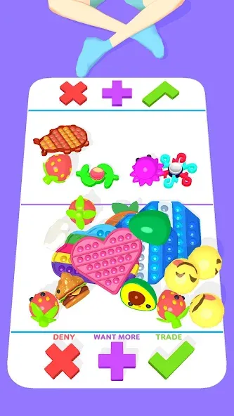 Fidget Trading 3D Fidget Toys (Фиджет Трейдинг 3D Фиджет Игрушки) [МОД: Меню, Бесконечные монеты и Открытые уровни] Screenshot 3