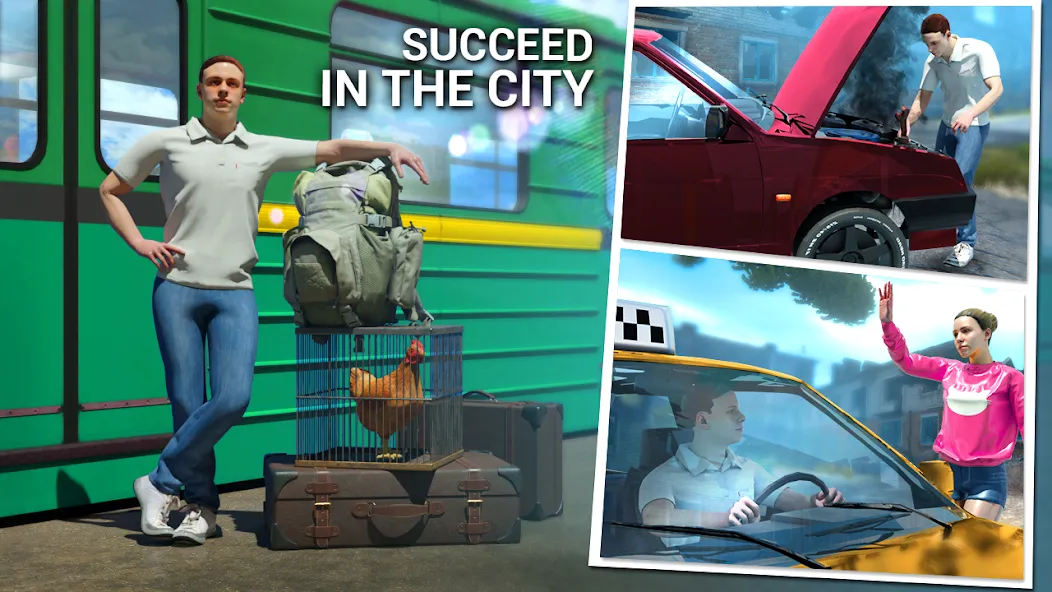 Real Driving School in City [МОД: Меню, Бесконечные монеты и Открытые уровни] Screenshot 1
