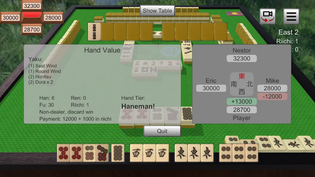 Riichi Mahjong (Риичи Маджонг) [МОД: Много денег, Монет и Все открыто] Screenshot 4