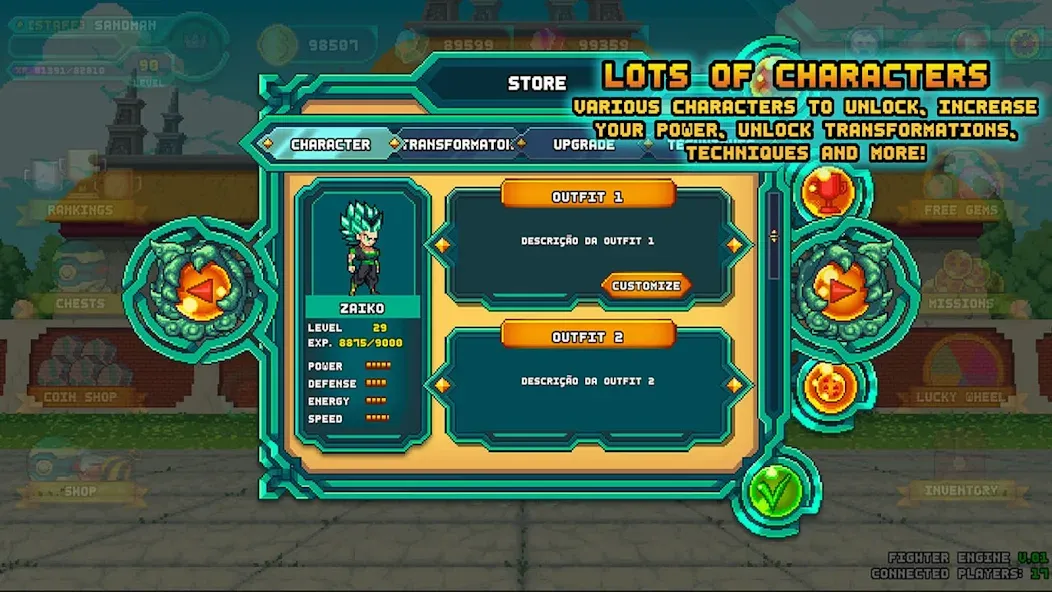 XENO BALL: LEGENDS WARRIORS (Ксено болл) [МОД: Меню, Бесконечные монеты и Открытые уровни] Screenshot 4