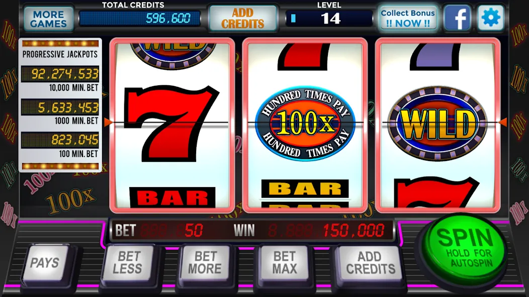 777 Slots Casino Classic Slots (Слоты Казино Классические Слоты) [МОД: Деньги, Монеты и Меню MOD] Screenshot 1