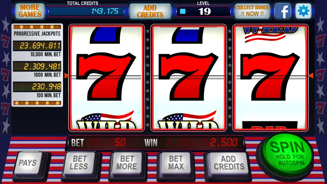 777 Slots Casino Classic Slots (Слоты Казино Классические Слоты) [МОД: Деньги, Монеты и Меню MOD] Screenshot 4