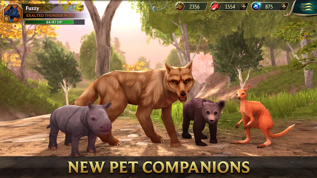 Wolf Tales - Wild Animal Sim (Вулф Тейлс) [МОД: Меню, Бесконечные монеты и Открытые уровни] Screenshot 2