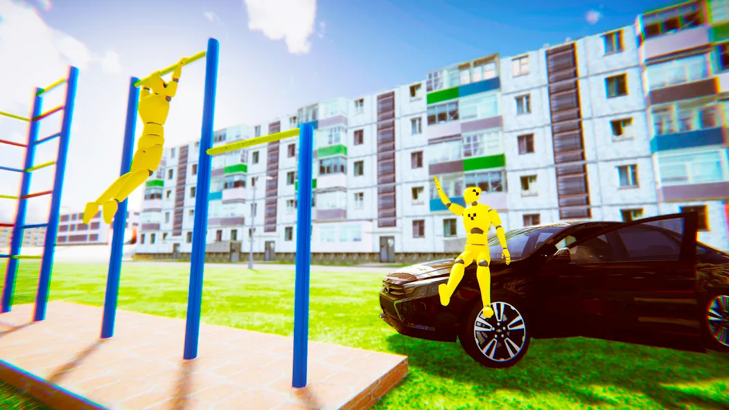 VAZ Crash Test Simulator 2 [МОД: Меню, Бесконечные монеты и Открытые уровни] Screenshot 3