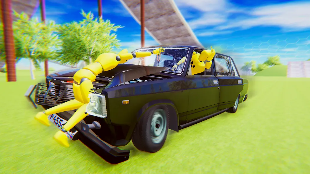 VAZ Crash Test Simulator 2 [МОД: Меню, Бесконечные монеты и Открытые уровни] Screenshot 4