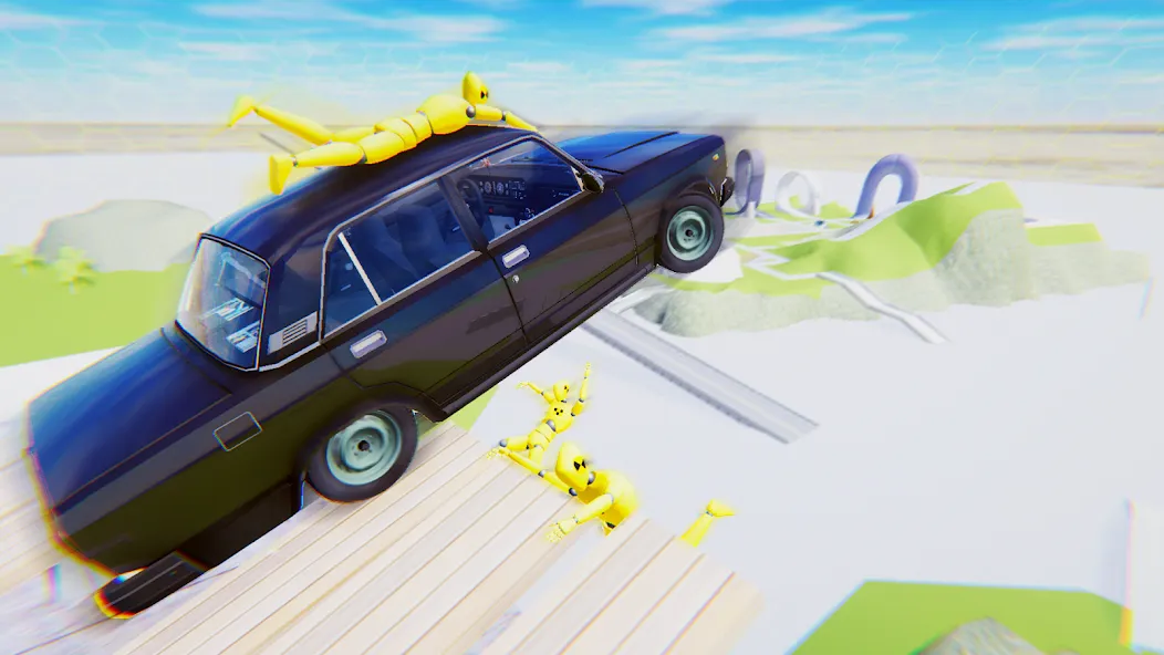 VAZ Crash Test Simulator 2 [МОД: Меню, Бесконечные монеты и Открытые уровни] Screenshot 5