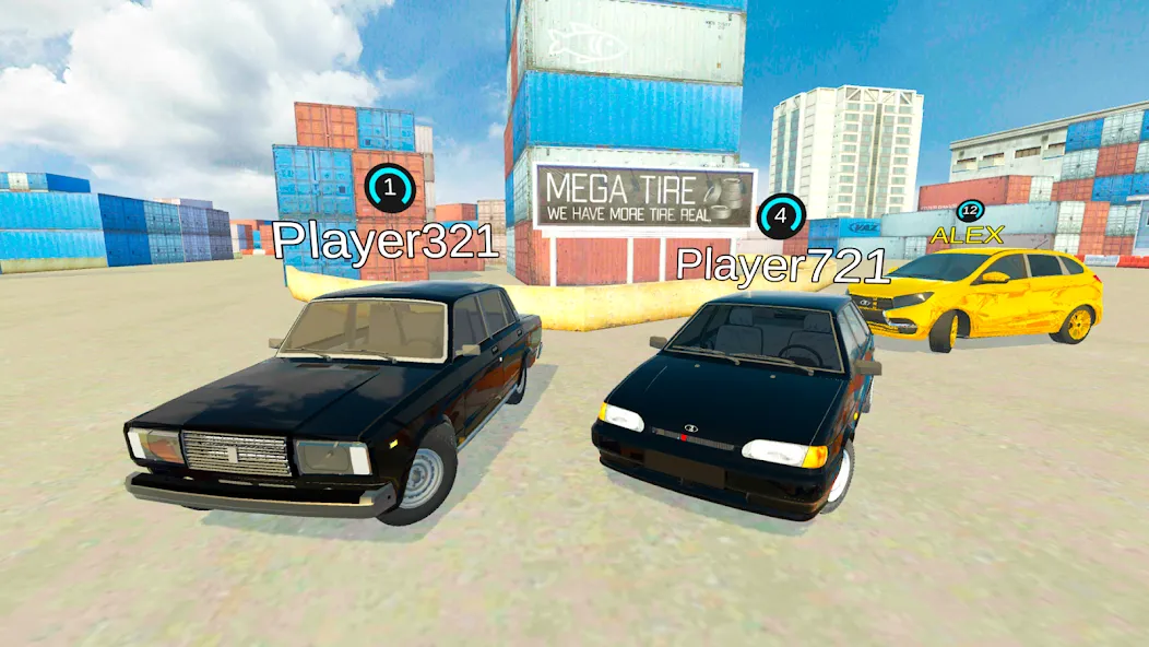 Lada Drift Simulator - Online [МОД: Много монет, Открытые уровни и Мега MOD] Screenshot 2