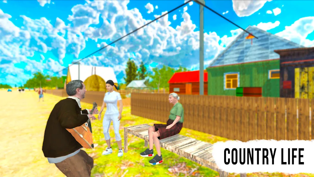 Russian Village: Online & LADA [МОД: Все открыто, Дополнительные деньги и Меню MOD] Screenshot 3