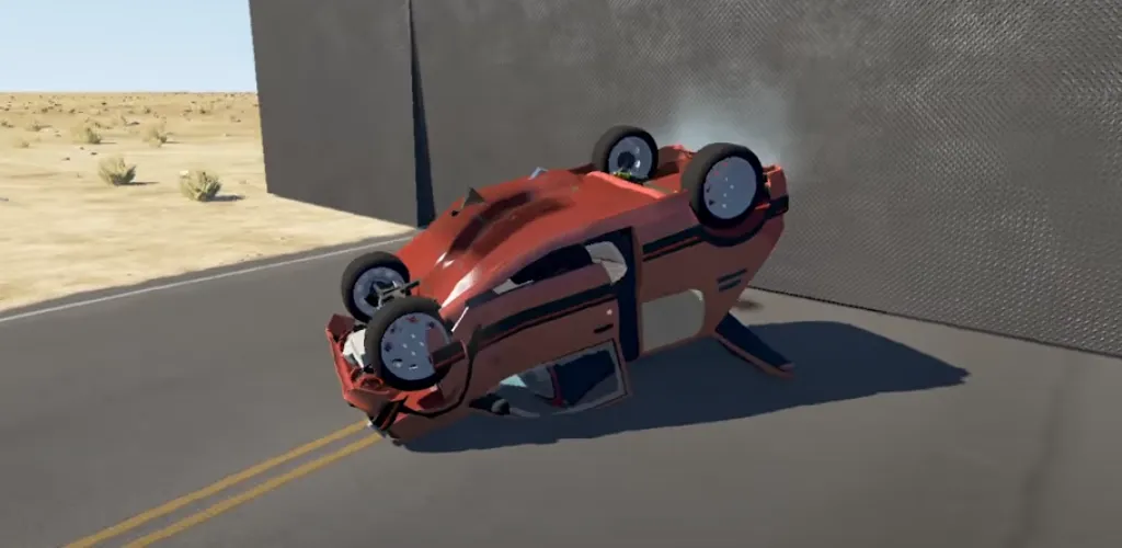 Realistic Car Crash Simulator [МОД: Все открыто, Дополнительные деньги и Меню MOD] Screenshot 1