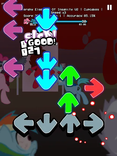 Magic Music Rainbow Battle (Лошадь  Инди 2) [МОД: Меню, Бесконечные монеты и Открытые уровни] Screenshot 3