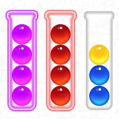 Скачать Ball Sort - Color Puzzle Game (Болл Сорт) [МОД: Меню, Бесконечные монеты и Открытые уровни] | Взлом Ball Sort - Color Puzzle Game на Андроид