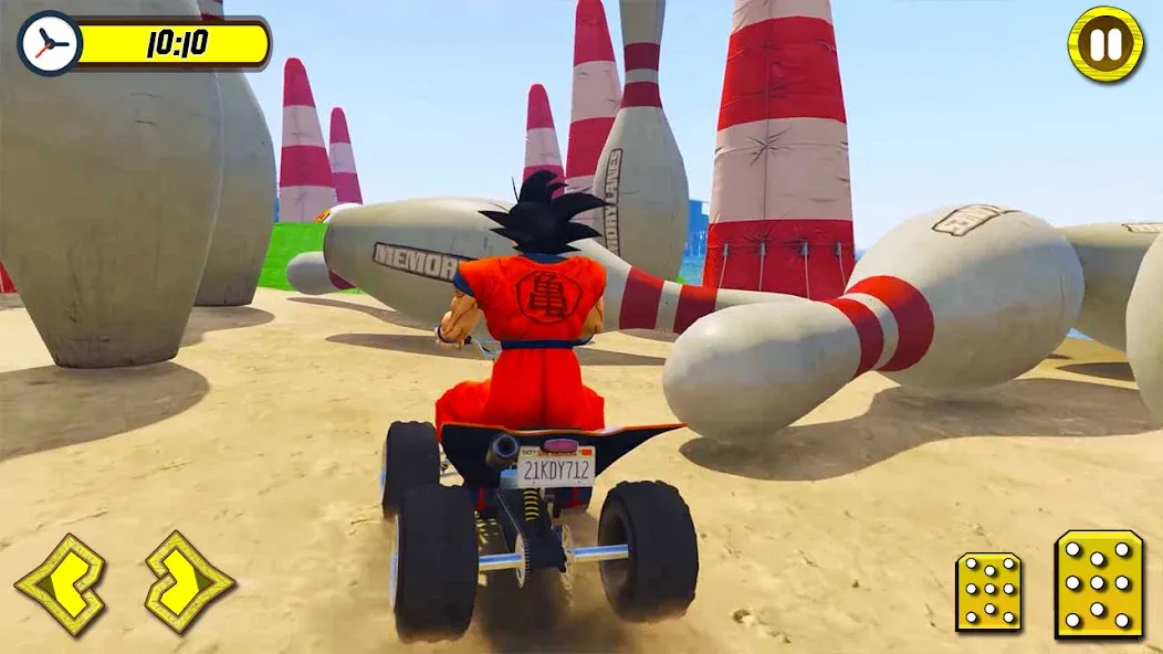 ATV Quads Bike Stunt Racing 3D (Квадроциклы Супергерои Гонки) [МОД: Меню, Бесконечные монеты и Открытые уровни] Screenshot 3