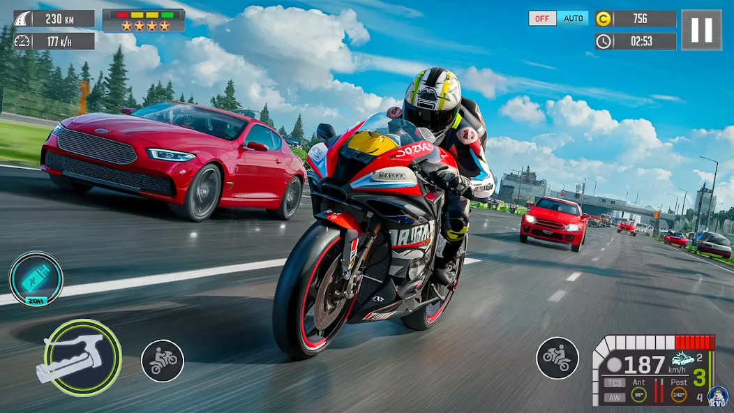Moto Racing 3d Motorcycle Game (Дерт Байк Рейсинг 3Д) [МОД: Бесконечные деньги, Монеты и Мега MOD] Screenshot 1