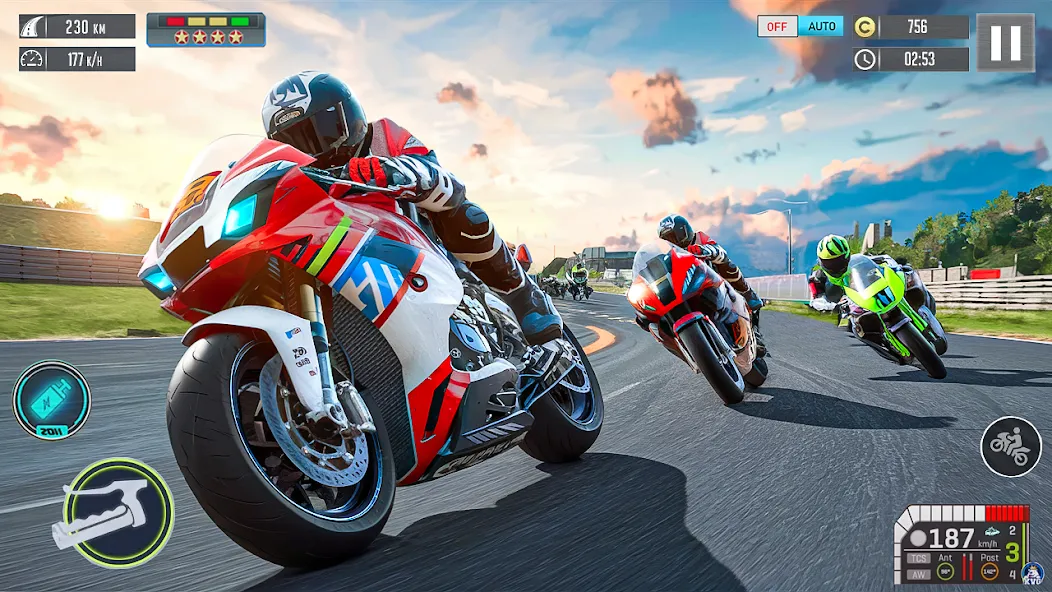 Moto Racing 3d Motorcycle Game (Дерт Байк Рейсинг 3Д) [МОД: Бесконечные деньги, Монеты и Мега MOD] Screenshot 3