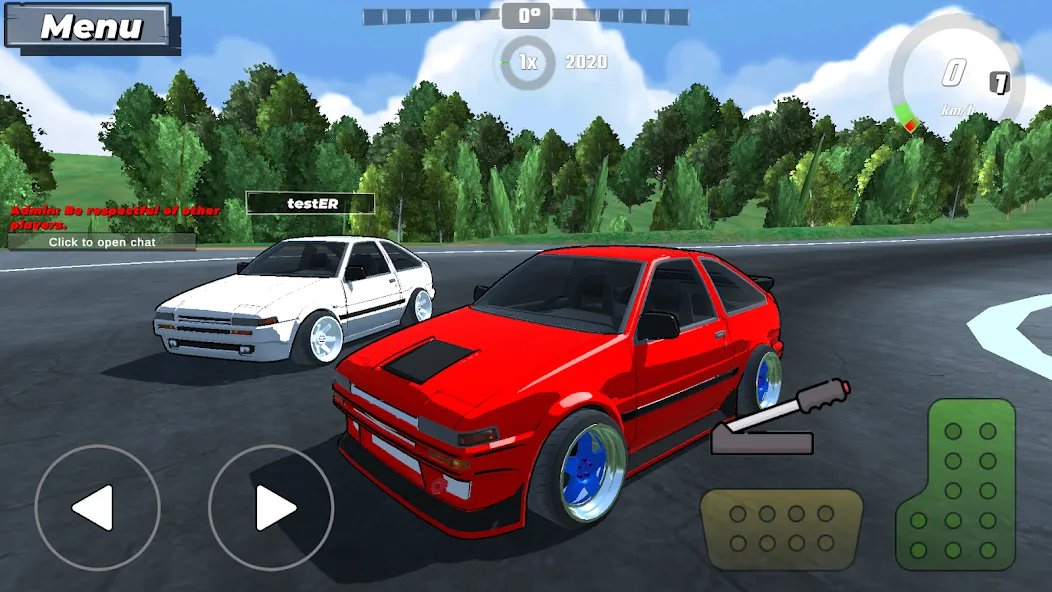 Drift King: Online (Дрифт Кинг) [МОД: Все открыто, Дополнительные деньги и Меню MOD] Screenshot 1