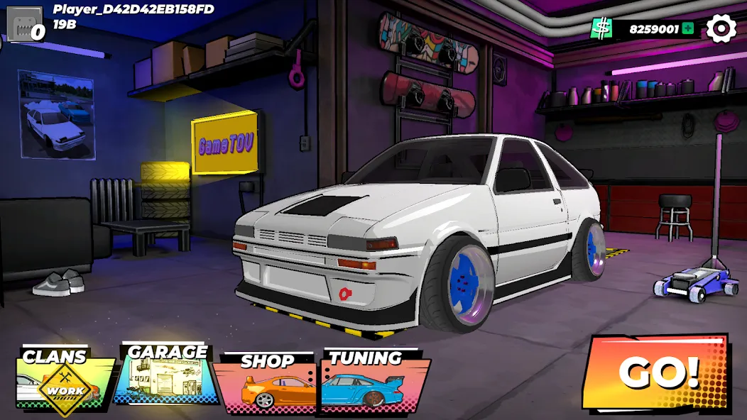 Drift King: Online (Дрифт Кинг) [МОД: Все открыто, Дополнительные деньги и Меню MOD] Screenshot 2