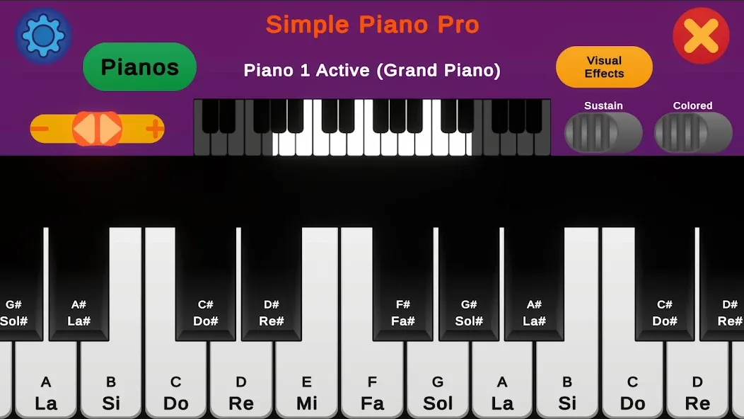 Simple Piano Pro (Симпл Пиано Про) [МОД: Бесконечные деньги, Монеты и Мега MOD] Screenshot 1