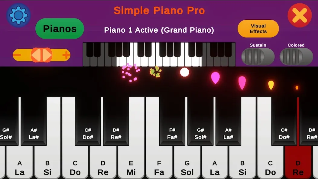 Simple Piano Pro (Симпл Пиано Про) [МОД: Бесконечные деньги, Монеты и Мега MOD] Screenshot 2