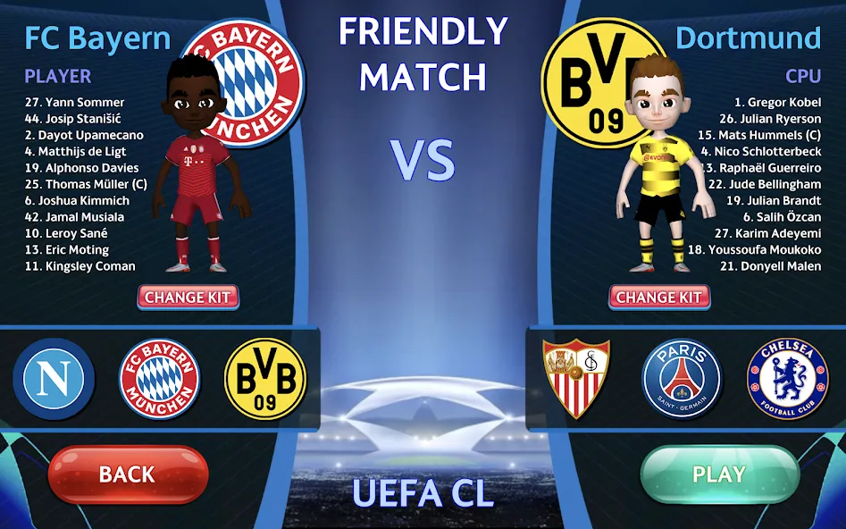Champions League - UEFA Game (Чемпионс Лига) [МОД: Много монет, Открытые уровни и Мега MOD] Screenshot 1