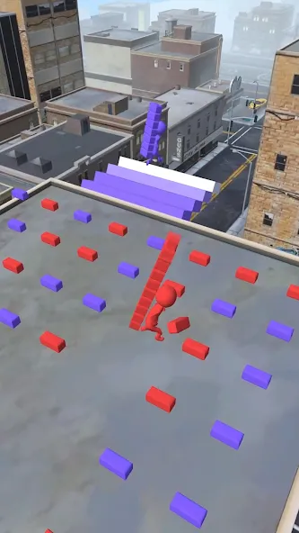 Bridge Race [МОД: Меню, Бесконечные монеты и Открытые уровни] Screenshot 1