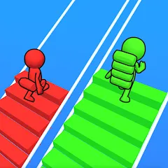 Скачать Bridge Race [МОД: Меню, Бесконечные монеты и Открытые уровни] | Взлом Bridge Race на Андроид