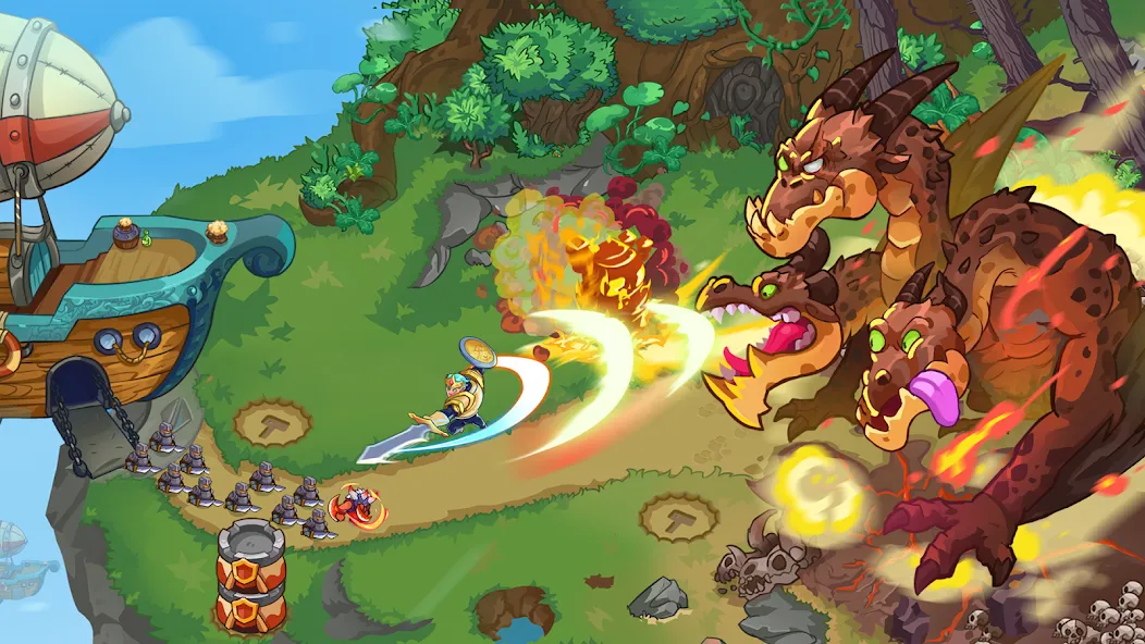 King of Defense 2: Epic TD (Кинг оф Дефенс 2) [МОД: Меню, Бесконечные монеты и Открытые уровни] Screenshot 3