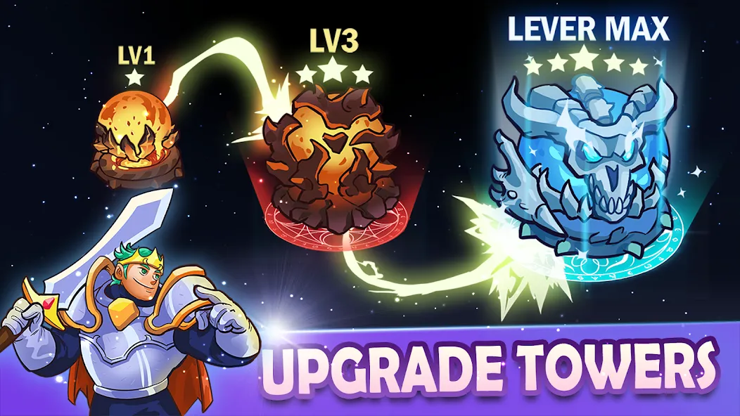 King of Defense 2: Epic TD (Кинг оф Дефенс 2) [МОД: Меню, Бесконечные монеты и Открытые уровни] Screenshot 4
