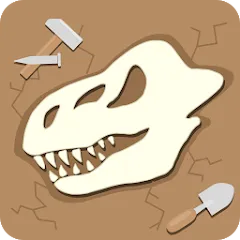 Скачать Dino Fossil Dig - Jurassic Adv (Дино Фоссил Диг) [МОД: Все открыто, Дополнительные деньги и Меню MOD] | Взлом Dino Fossil Dig - Jurassic Adv на Андроид