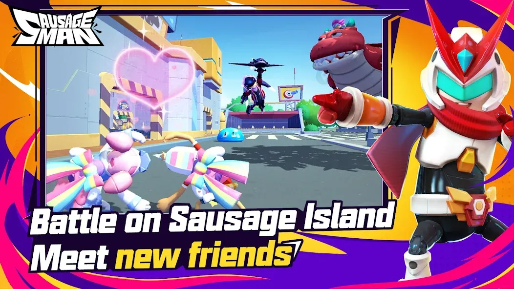 Sausage Man (Сосискамен) [МОД: Все открыто, Дополнительные деньги и Меню MOD] Screenshot 3
