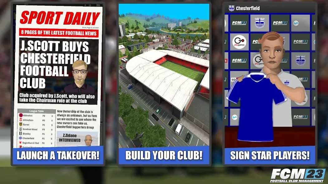 FCM23 Soccer Club Management (Футбольное клубное управление 2023) [МОД: Деньги, Монеты и Меню MOD] Screenshot 3