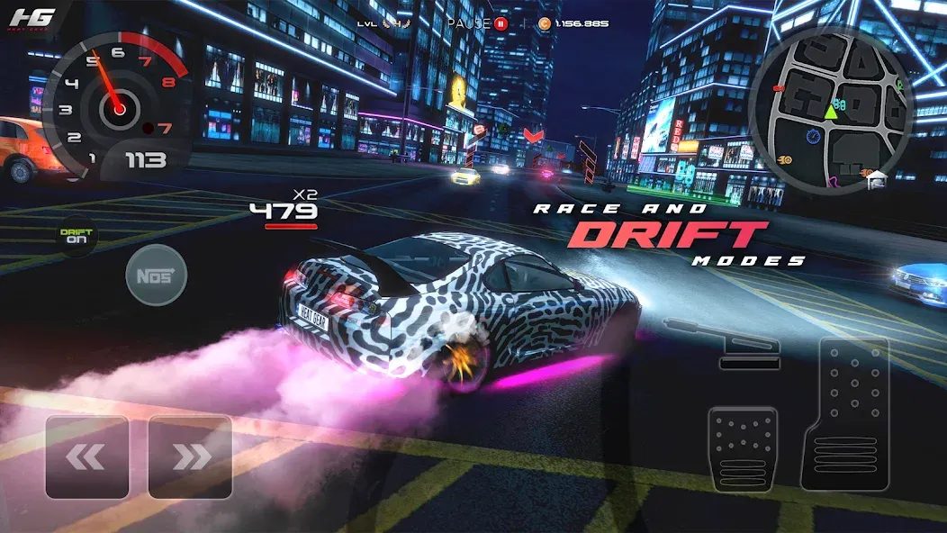 Heat Gear - Race & Drift World (Хит Гир) [МОД: Деньги, Монеты и Меню MOD] Screenshot 3
