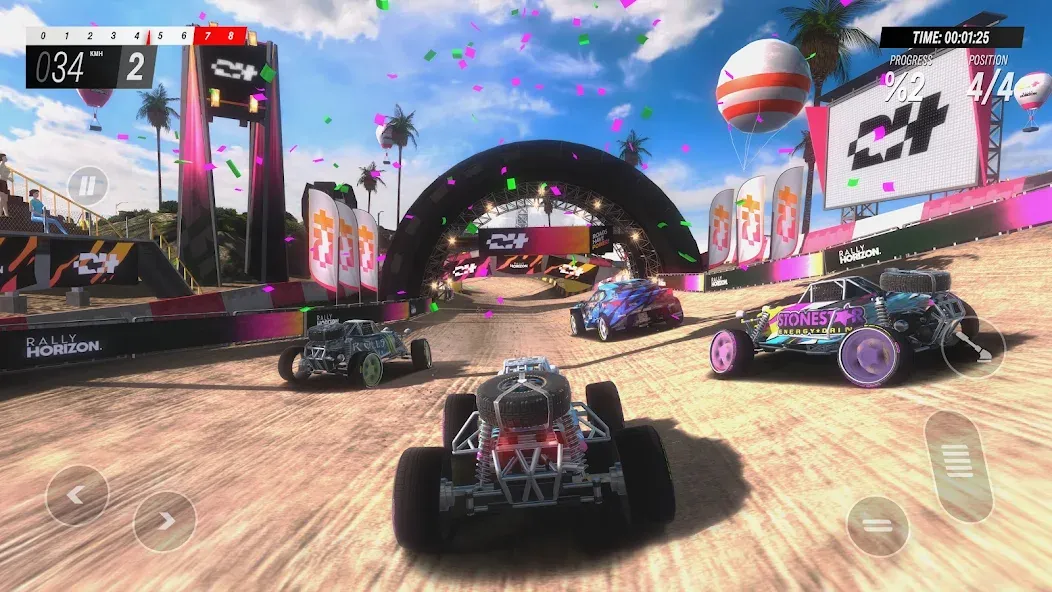 Rally Horizon (Ралли Хорайзон) [МОД: Много монет, Открытые уровни и Мега MOD] Screenshot 3