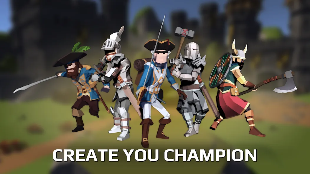 Slash Polygon: Medieval PVP (Слэш Полигон Онлайн ПВП арена) [МОД: Много денег, Монет и Все открыто] Screenshot 1