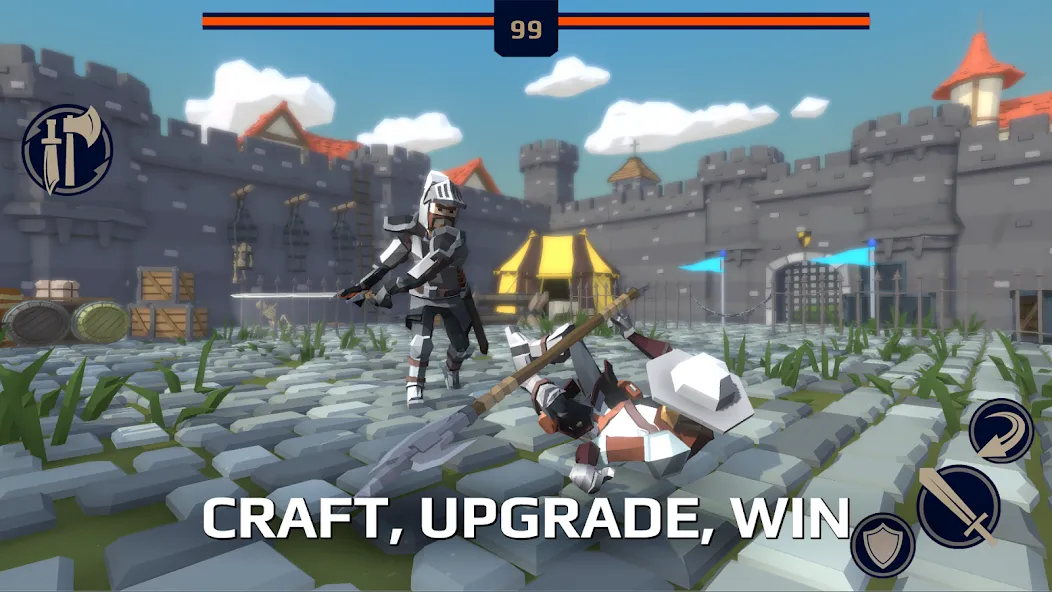 Slash Polygon: Medieval PVP (Слэш Полигон Онлайн ПВП арена) [МОД: Много денег, Монет и Все открыто] Screenshot 4