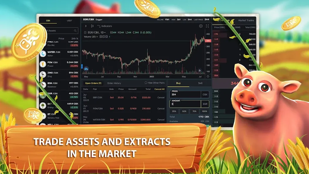 CropBytes: A Crypto Farm Game (КропБайтс) [МОД: Много монет, Открытые уровни и Мега MOD] Screenshot 4