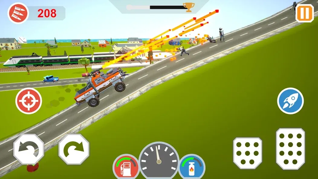 Zombie Cars Crush: Racing Die (Зомби Карс) [МОД: Бесконечные деньги, Монеты и Мега MOD] Screenshot 5
