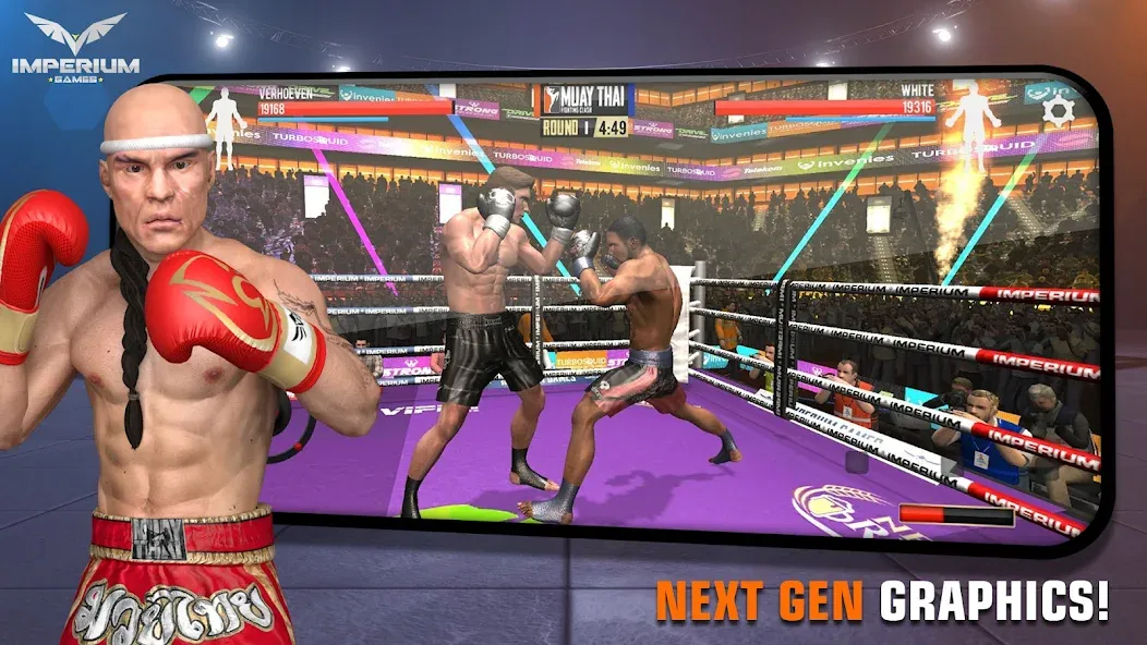Muay Thai 2 - Fighting Clash (Муай Тай 2) [МОД: Все открыто, Дополнительные деньги и Меню MOD] Screenshot 1