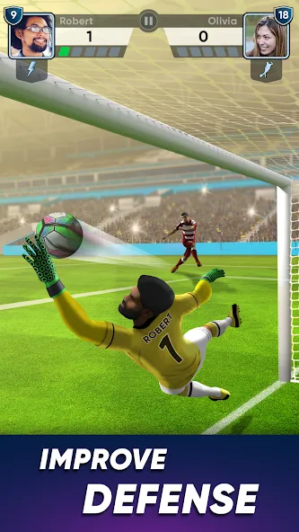 SOCCER Kicks - Stars Strike 24 (ФУТБОЛ Киксы) [МОД: Много денег, Монет и Все открыто] Screenshot 4