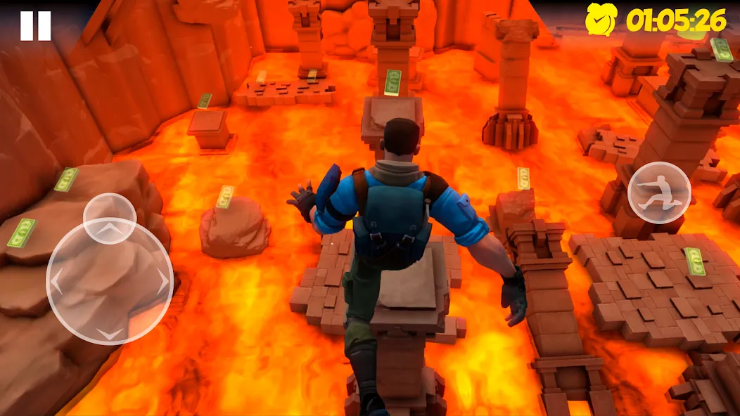 Hot Lava Floor: Urban Escape (Хот Лава Флор) [МОД: Много монет, Открытые уровни и Мега MOD] Screenshot 3
