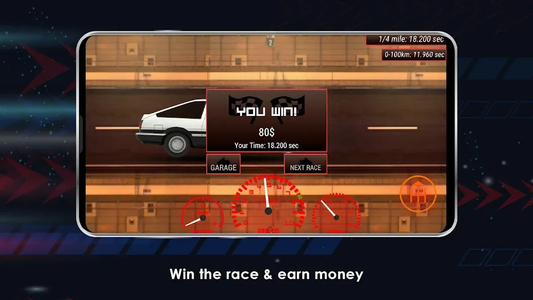 Japan Drag Racing (Драгрейсинг в Японии) [МОД: Меню, Бесконечные монеты и Открытые уровни] Screenshot 4