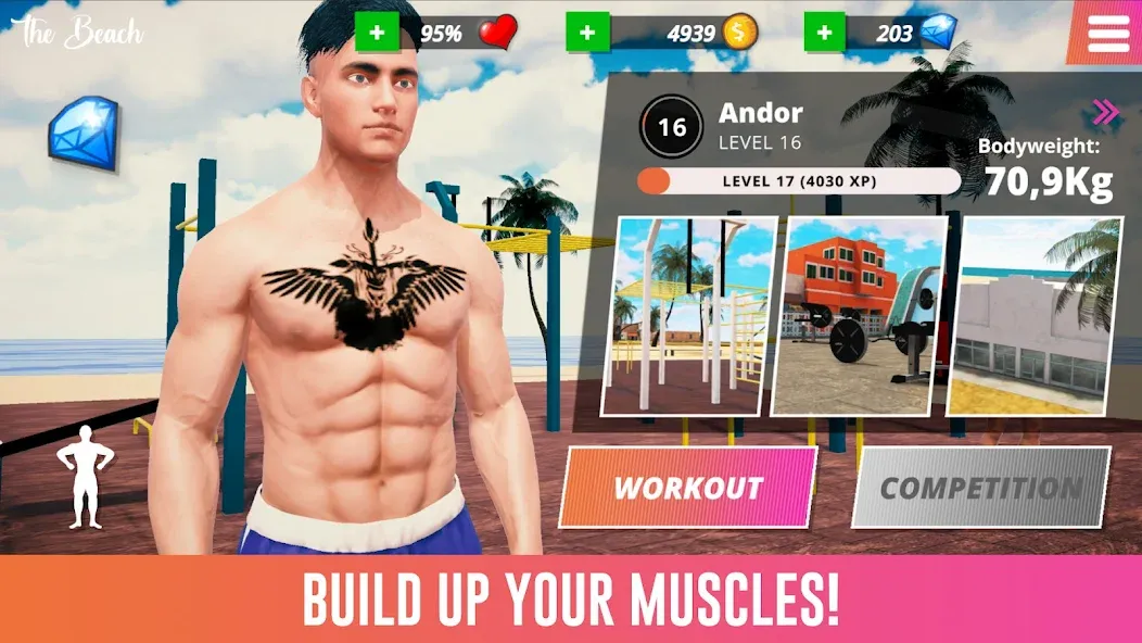 Iron Muscle IV - GYM simulator (Айрон Масл АйВи) [МОД: Все открыто, Дополнительные деньги и Меню MOD] Screenshot 4