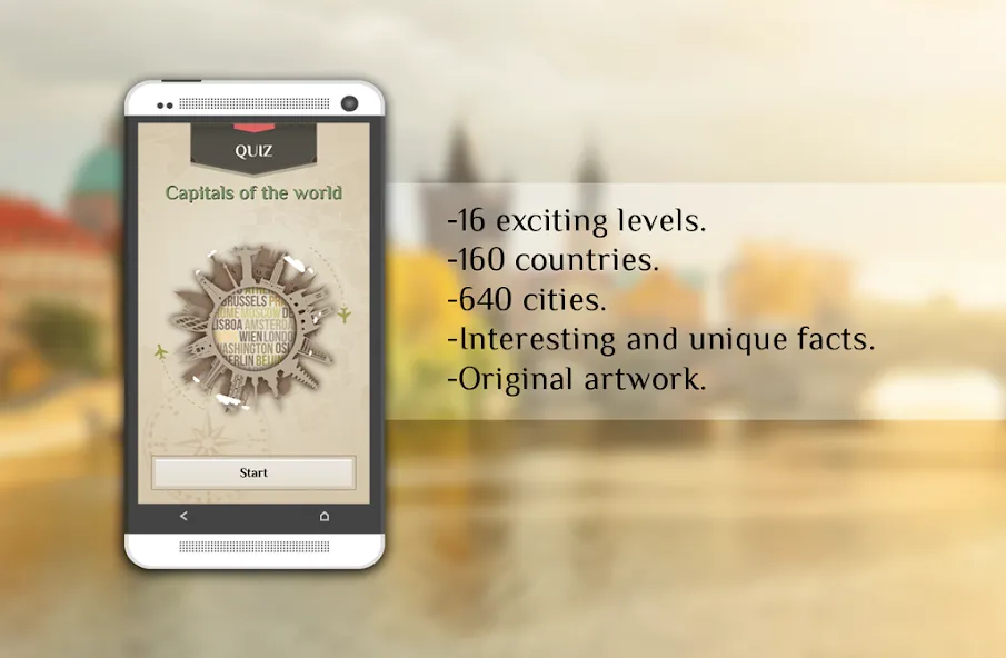 Quiz-Capitals of the world [МОД: Много денег, Монет и Все открыто] Screenshot 1