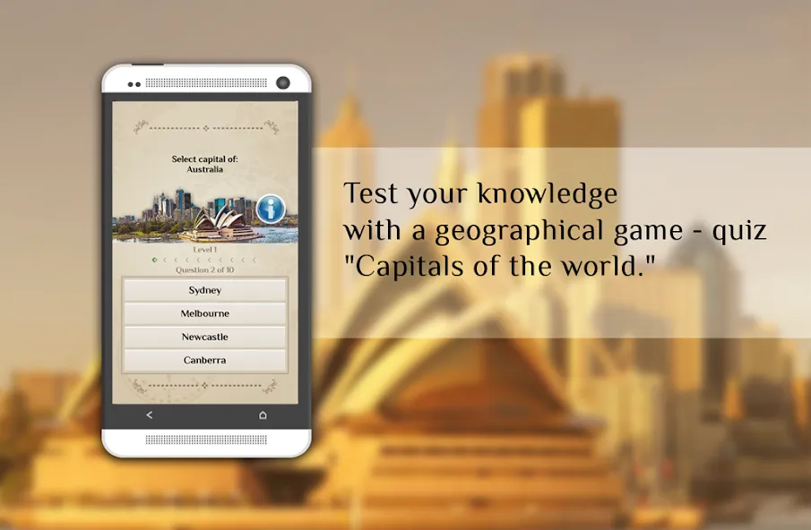 Quiz-Capitals of the world [МОД: Много денег, Монет и Все открыто] Screenshot 2