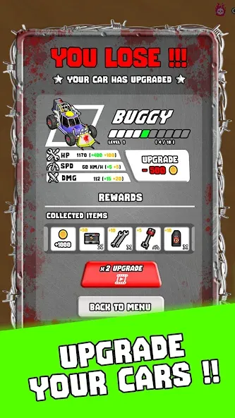 Tires & Fires: Zombie Survival [МОД: Много денег, Монет и Все открыто] Screenshot 5