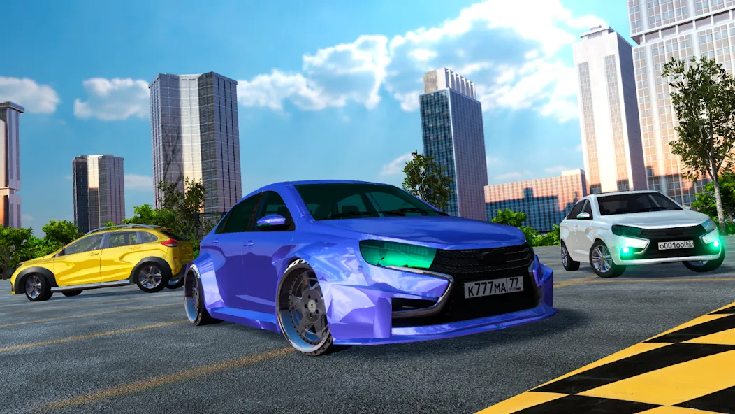 Lada - Russian Car Driving [МОД: Бесконечные деньги, Монеты и Мега MOD] Screenshot 2