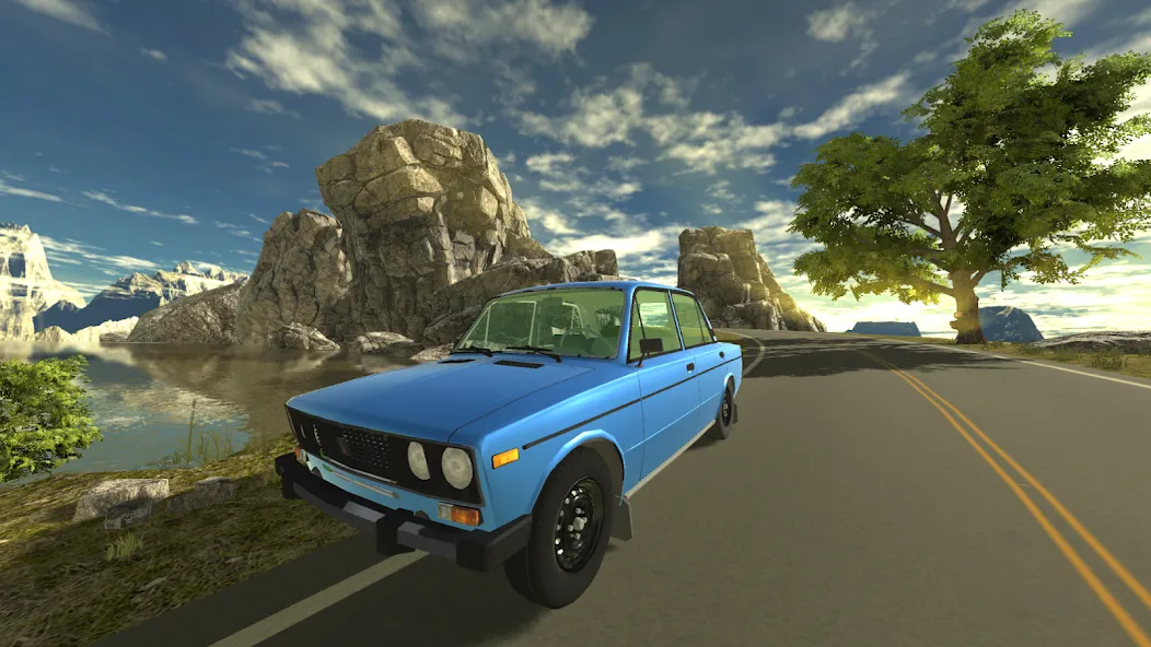 Russian Car Lada 3D [МОД: Деньги, Монеты и Меню MOD] Screenshot 1