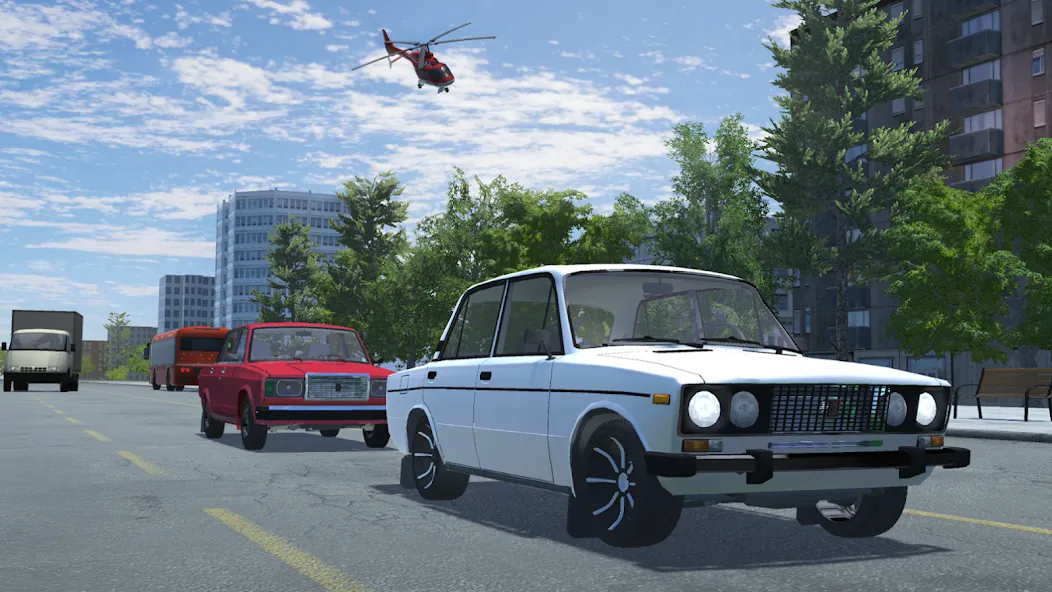Russian Car Lada 3D [МОД: Деньги, Монеты и Меню MOD] Screenshot 3