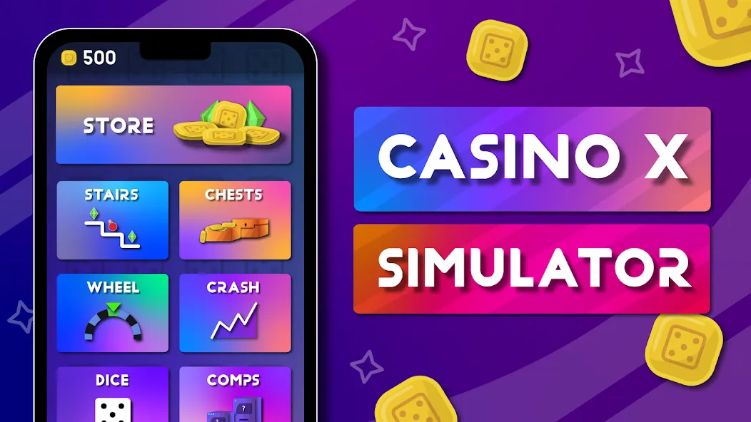 Casino X - Casino Simulator (Казино Икс) [МОД: Меню, Бесконечные монеты и Открытые уровни] Screenshot 1