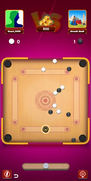Carrom Board Clash : Pool game (Карром борд пул игра) [МОД: Все открыто, Дополнительные деньги и Меню MOD] Screenshot 3