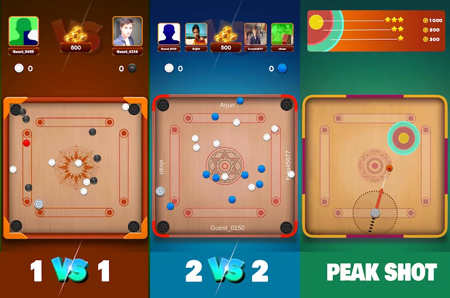 Carrom Board Clash : Pool game (Карром борд пул игра) [МОД: Все открыто, Дополнительные деньги и Меню MOD] Screenshot 4